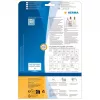 HERMA 8016 Kristāldzidras spīdīgas poliestera etiķetes A4 45,7 x 21,2 mm 1200 etiķetes