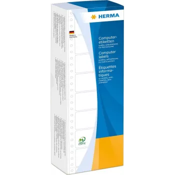 HERMA 8207 perforētas baltas A4 datoru etiķetes 35,7 x 68,6 mm 4000 etiķetes