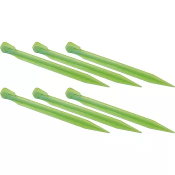 High Peak Plastmasas telts knaģis Glow Worm, 6 gabali (gaiši zaļš, 20 cm)