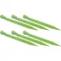High Peak Plastmasas telts knaģis Glow Worm, 6 gabali (gaiši zaļš, 20 cm)