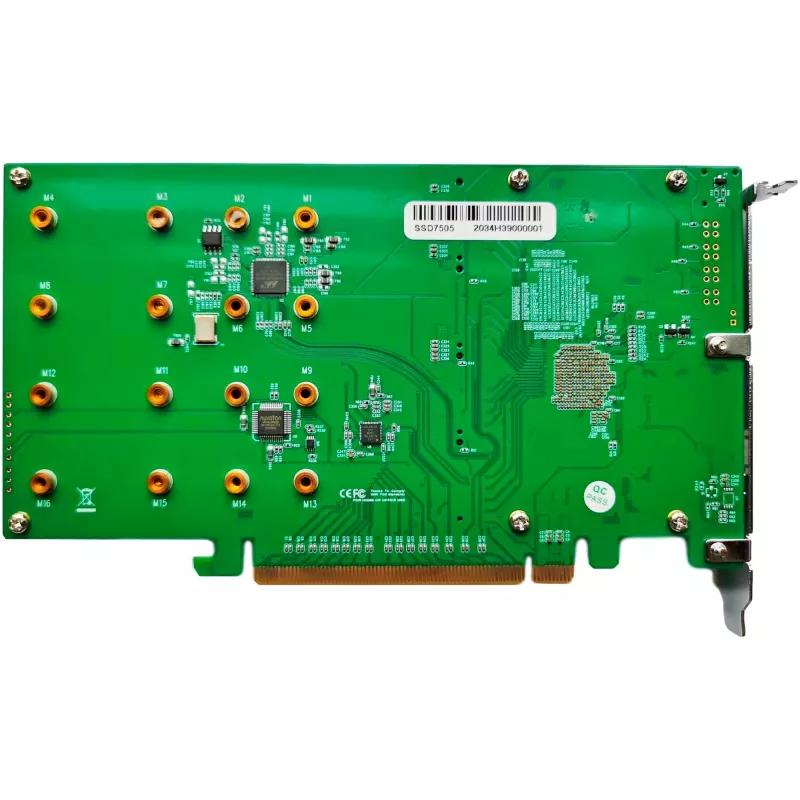 HighPoint SSD7505 PCIe 4.0 NVMe RAID kontrolieris - 5x M.2 SSD, līdz 28 000 MB/s