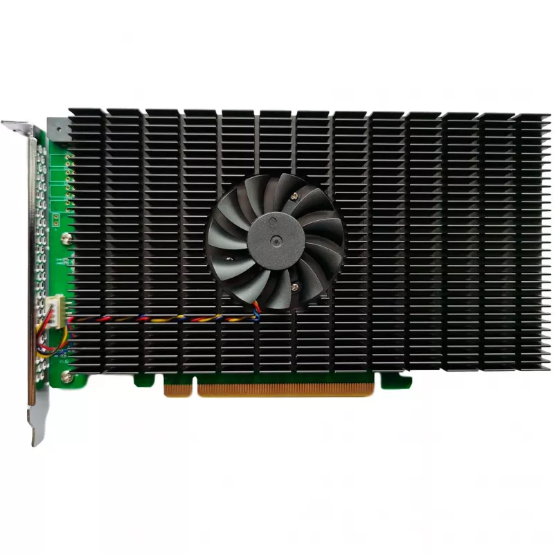 HighPoint SSD7505 PCIe 4.0 NVMe RAID kontrolieris - 5x M.2 SSD, līdz 28 000 MB/s