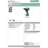 HIKOKI WH18DD 18V Bezvadu Triecienuzgriežņu Atslēga, 0-3200 RPM, 0-400 IPM