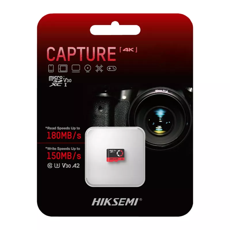 Hiksemi Capture V30 64GB microSDXC atmiņas karte (bez adaptera)