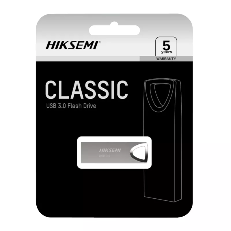 HIKSEMI Classic 32GB USB 3.0 zibatmiņa – cinka sakausējums, 100 MB/s lasīšana, bez vāciņa