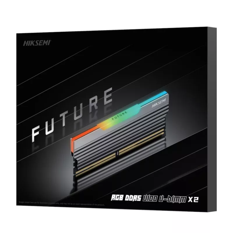 HIKSEMI Future RGB 32GB (2x16GB) 6000MHz DDR5 UDIMM atmiņas komplekts, CL30, melns