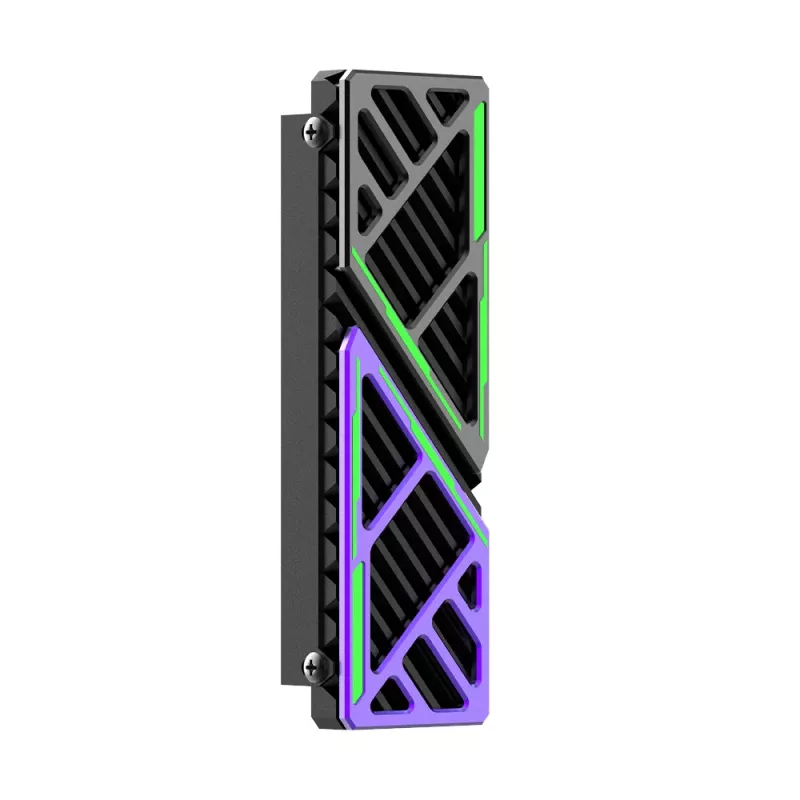 Hiksemi M.2 SSD dzesētājs MH1 - alumīnija sakausējuma pasīvais radiators ar vara siltuma cauruli NVMe 2280, melns