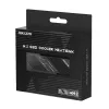 Hiksemi MH2 M.2 NVMe SSD radiators, alumīnija sakausējuma pasīvais dzesētājs ar diviem termopaliem, bezinstrumentu klipšu dizains, melns