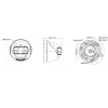 Hikvision DS-2CD1383G2P-LIUF/SL 8 MP Smart Hybrid Light turret IP kamera ar divvirzienu audio, 2.0mm objektīvs