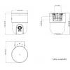 Hikvision DS-2CD1F47G3H-LIUF/SX 4MP fiksētā kupola tīkla kamera ar iebūvētu mikrofonu, 2.8mm objektīvs, IP67, IK10, PoE