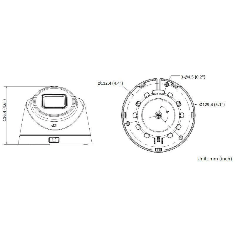 Hikvision DS-2CD1H43G2-IZ 4MP āra kupola IP kamera, 2.8-12 mm motorizēts objektīvs, 30 m IR, IP67