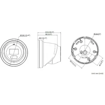 Hikvision DS-2CD2346G2H-IU(2.8MM)(EF)/PL DarkFighter AcuSense 4MP IP kupola kamera, 2,8 mm, iebūvēts mikrofons, PoE