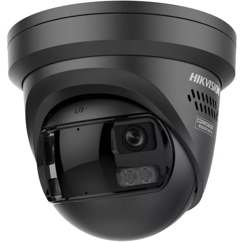 Hikvision DS-2CD2363G2P-LISU/SL 180° panorāmas AcuSense tīkla kamera, 2×4mm objektīvs, 3840×1080, melna DS-2CD2363G2P-LISU/SL(180°)(O-STD)/BLACK