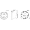 Hikvision DS-2CD2367G3-LIS2UY/SL 2.8mm 6MP āra tīkla kupola kamera ar AcuSense, divvirzienu audio un balto gaismu