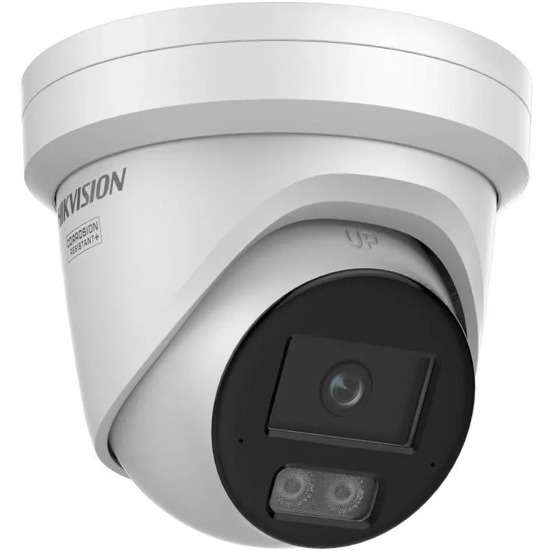 Hikvision DS-2CD2367G3-LIS2UY/SL 2.8mm 6MP āra tīkla kupola kamera ar AcuSense, divvirzienu audio un balto gaismu