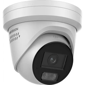 Hikvision DS-2CD2387G3-LIS2UY/SRB 8MP āra tīkla kupola kamera ar AcuSense, 2.8mm objektīvu, divvirzienu audio, IP67, PoE