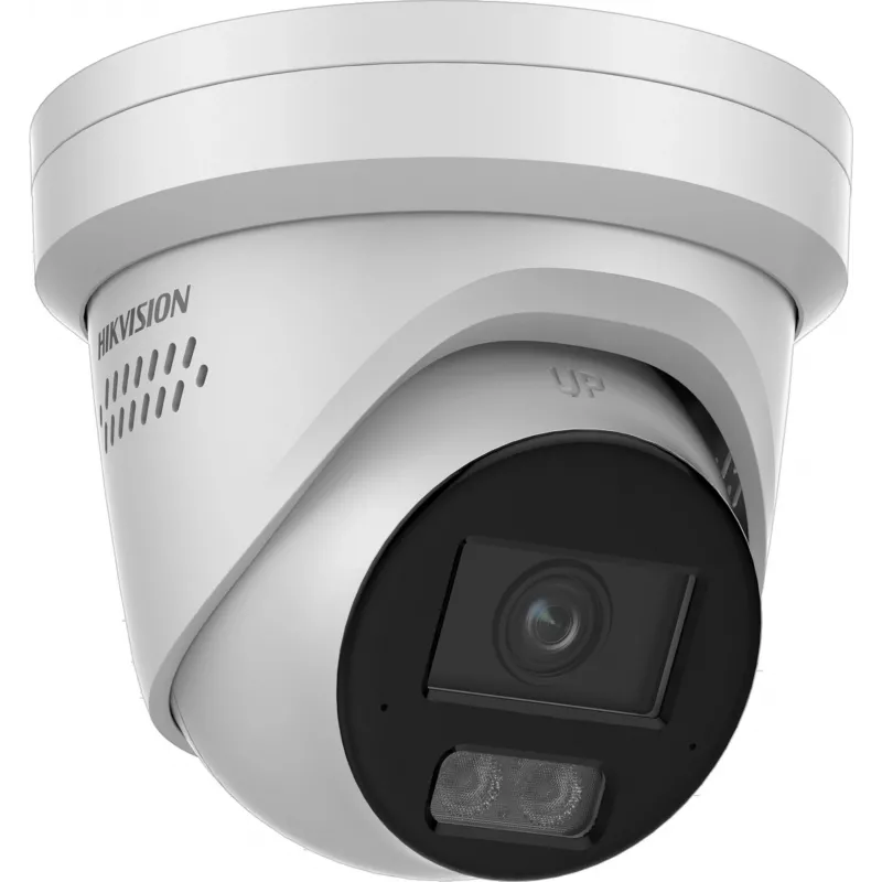 Hikvision DS-2CD2387G3-LIS2UY/SRB 8MP āra tīkla kupola kamera ar AcuSense, 2.8mm objektīvu, divvirzienu audio, IP67, PoE