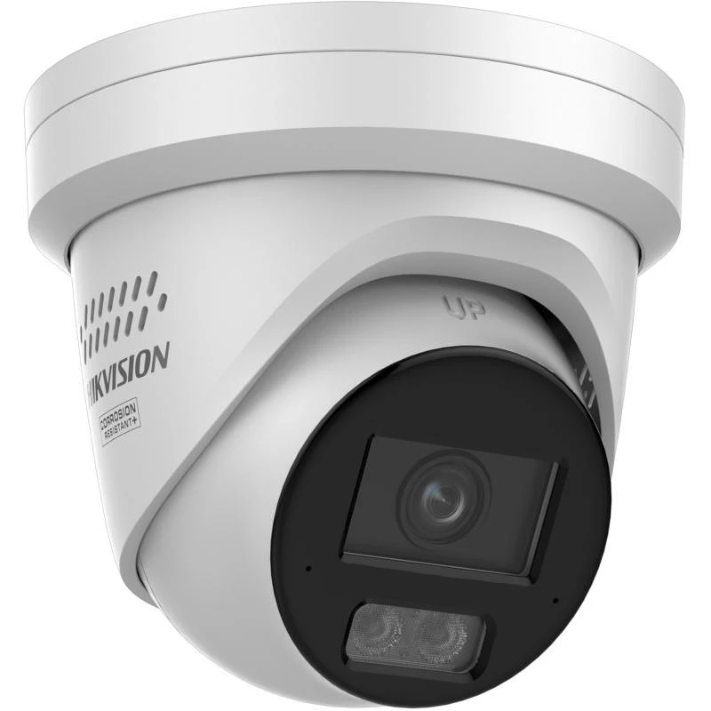 Hikvision DS-2CD2387G3-LIS2UY/SRB 8MP āra tīkla kupola kamera ar AcuSense, 2.8mm objektīvu, divvirzienu audio, IP67, PoE