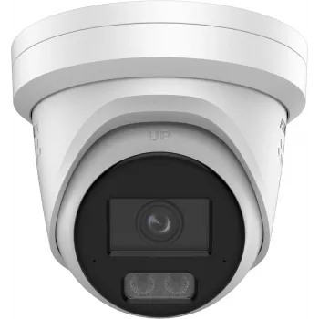 Hikvision DS-2CD2387G3-LIS2UY/SRB 8MP āra tīkla kupola kamera ar AcuSense, 2.8mm objektīvu, divvirzienu audio, IP67, PoE