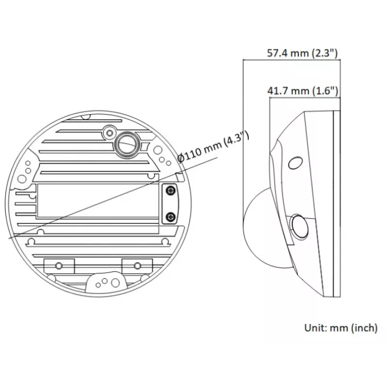 Hikvision DS-2CD2543G2-IWS 4MP AcuSense Wi-Fi IR Kupola kamera (2.8mm)