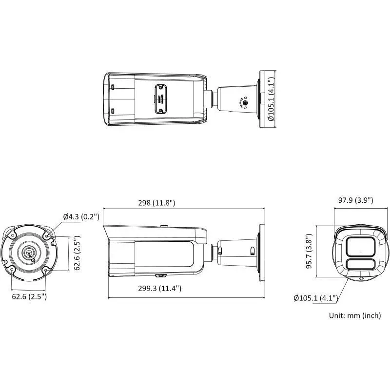 Hikvision DS-2CD2686G2HT-IZS(2.8-12)/eF/BLK PL 8MP IR Network Bullet Camera
