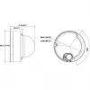 Hikvision DS-2CD2743G2-LIZS2U 4MP AcuSense Motorizēta Varifokāla Kupola IP Kamera, 2.8-12mm, Melna, PoE/12VDC