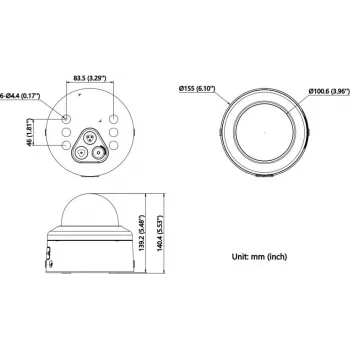 Hikvision DS-2CD2766G3-IPTRZSY (2.8-12mm) melna 6MP AcuSense IP ložu kamera, H.265+, PoE, 40m IR, IP67/IK10