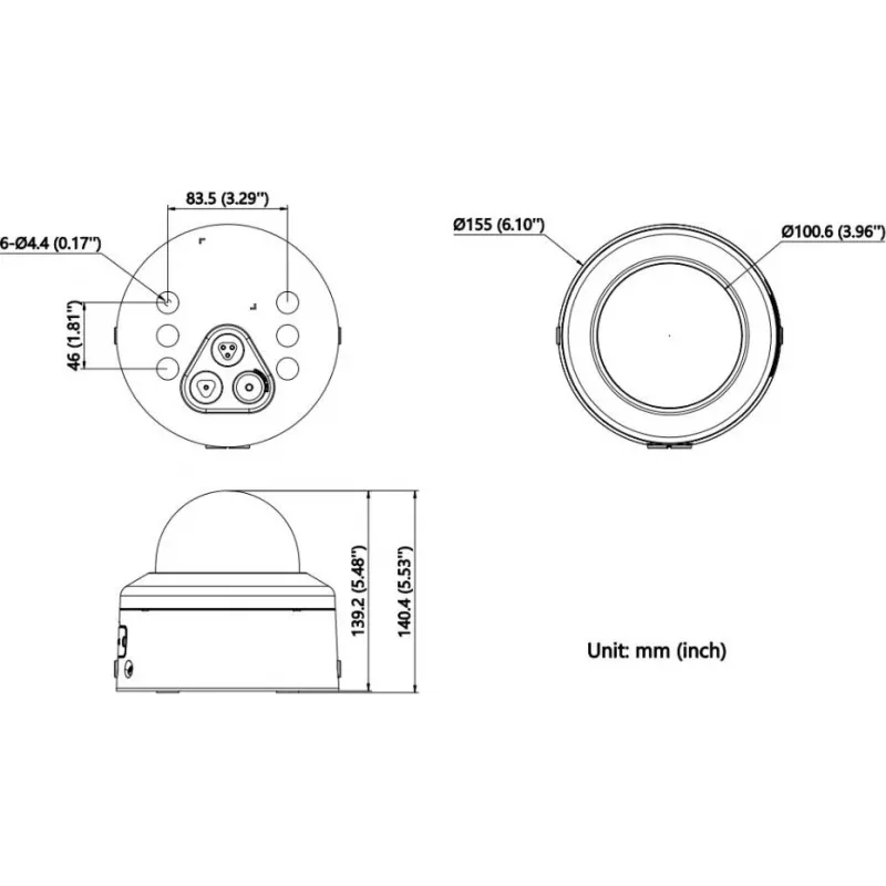 Hikvision DS-2CD2766G3-IPTRZSY (2.8-12mm) melna 6MP AcuSense IP ložu kamera, H.265+, PoE, 40m IR, IP67/IK10