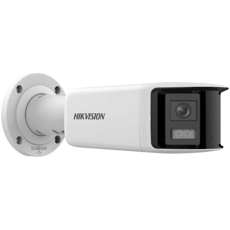 Hikvision DS-2CD2T46G2P-ISU/SL(2.8MM)(C) 4MP Panoramic AcuSense IP kamera, 2x 2,8mm, 180° redzes lauks, IP67, PoE