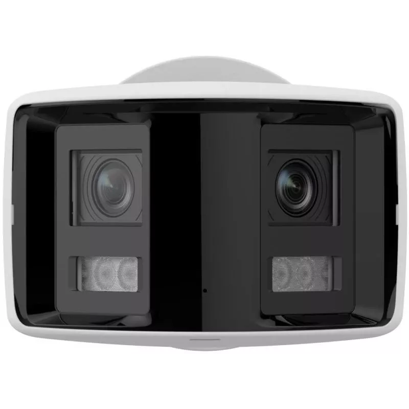 Hikvision DS-2CD2T46G2P-ISU/SL(2.8MM)(C) 4MP Panoramic AcuSense IP kamera, 2x 2,8mm, 180° redzes lauks, IP67, PoE