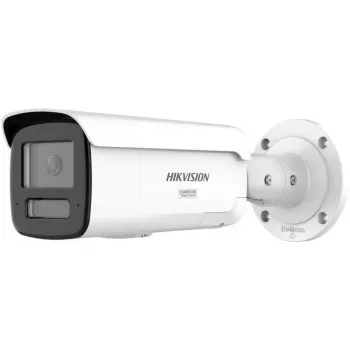 Hikvision DS-2CD2T87G3-LIS2UY/SL 8MP ColorVu AcuSense IP bullet kamera, 4mm fiksēts objektīvs, 24/7 pilnkrāsu, strobo gaisma un audio atbaidīšana, IP67, PoE