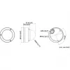 Hikvision DS-2CD3163G2-ISU 6MP āra tīkla kupola kamera ar AcuSense, 2.8mm objektīvs, IP67, IK10