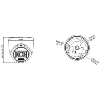 Hikvision DS-2CE76D0T-LPFS 2MP Turbo-HD kupolveida kamera (2.8mm)