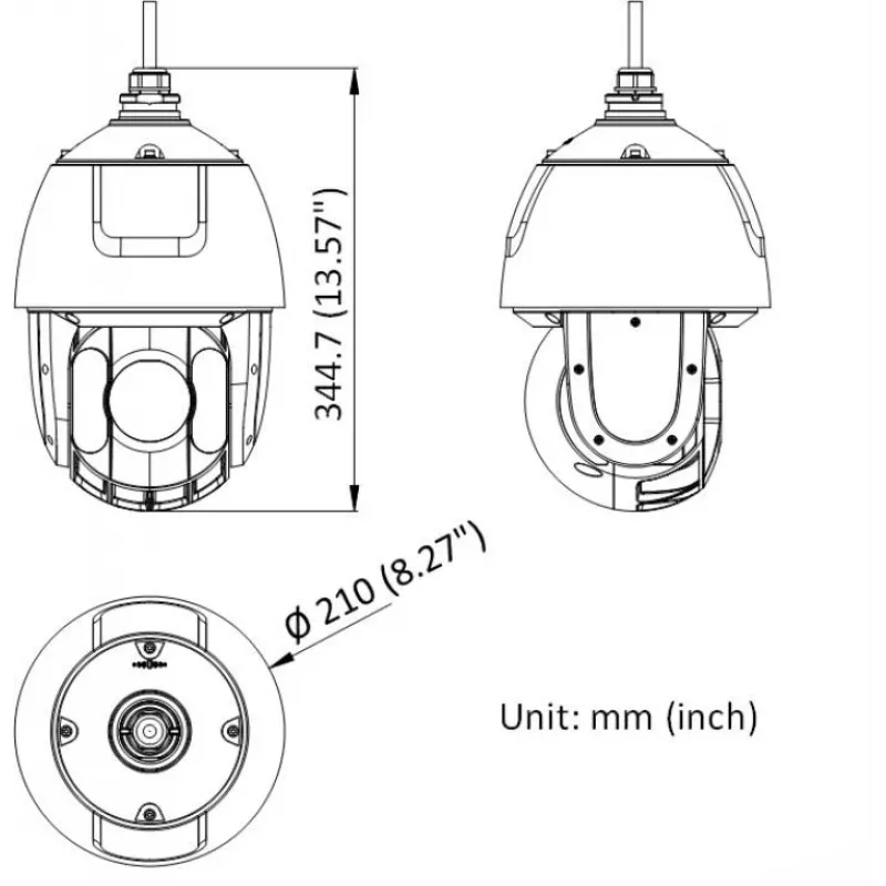 Hikvision DS-2DE5432IWG1-E 4MP 32x PTZ dome IP drošības kamera