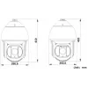 Hikvision DS-2DF8425IX-AELW(T5) 8MP 25x IR tīkla ātrgaitas kupola kamera ar lāzeri, DarkFighterX, 500m lāzera darbības rādiuss