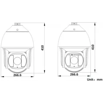 Hikvision DS-2DF8425IX-AELW(T5) 8MP 25x IR tīkla ātrgaitas kupola kamera ar lāzeri, DarkFighterX, 500m lāzera darbības rādiuss