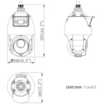 Hikvision DS-2SE4C425MWG-E(14F0) PL 4MP PanoVu Dual-Lens PTZ Camera ar AcuSense un ColorVu