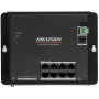 Hikvision DS-3T1510P-SI-FLT(O-STD) 10 portu industriālais viedais pārvaldāmais PoE+ komutators ar 8 Gigabit PoE+ portiem un 2 SFP, 120W budžets, DIN sliede, bez barošanas avota