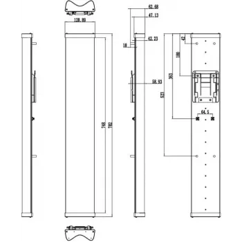 Hikvision DS-3WF5000A-120 5GHz āra bezvadu tilts, 300 Mbps, 12 dBi antena, IP65