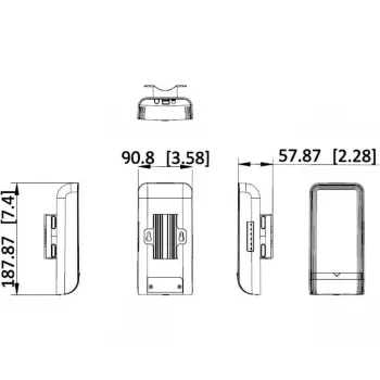 Hikvision DS-3WF500T-EI-2N/P 5 GHz āra bezvadu tilts 300 Mbps 12 dBi