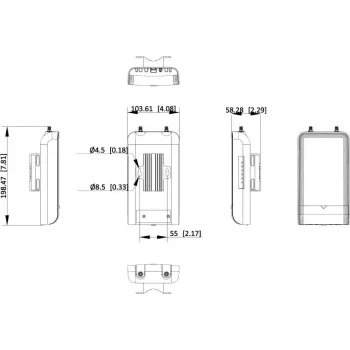 Hikvision DS-3WFB-EI-5ACG 5GHz āra bezvadu tilts (300Mbps, 16dBi, IP65)