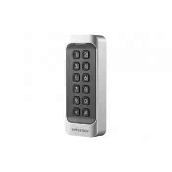 Hikvision DS-K1107AMK Tuvuma lasītājs ar tastatūru, Mifare, 13,56 MHz, Wiegand/RS-485, IP65