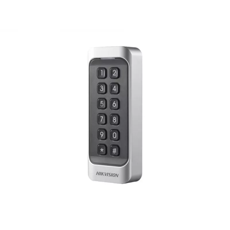 Hikvision DS-K1107AMK Tuvuma lasītājs ar tastatūru, Mifare, 13,56 MHz, Wiegand/RS-485, IP65