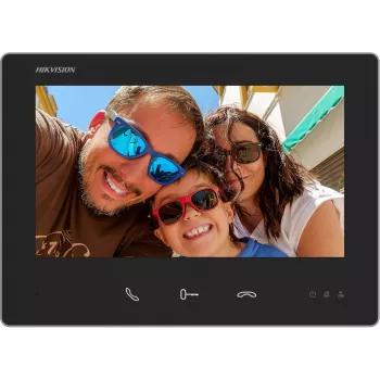 Hikvision DS-KH7300EY-TE2 7 collu IP video domofona monitors ar skārienekrānu, PoE un attālinātu atslēgšanu