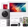 Hikvision DS-KIS705EY/2Monitors IP Video Intercom komplekts ar 2 iekštelpu stacijām, 2 MP durvju staciju, 7 collu skārienekrānu, Wi-Fi, PoE