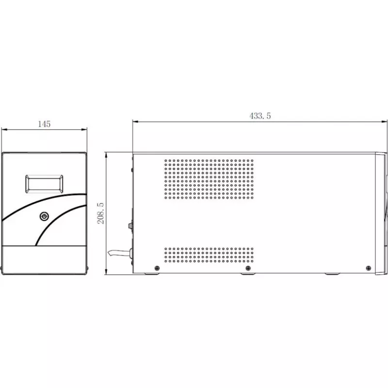 Hikvision DS-UPS3000-R(O-STD)/EU 3000 VA 2400 W tiešsaistes dubultās pārveidošanas rackmount UPS (2U)