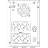 Hikvision DS-UPS3000-R(O-STD)/EU 3000 VA 2400 W tiešsaistes dubultās pārveidošanas rackmount UPS (2U)
