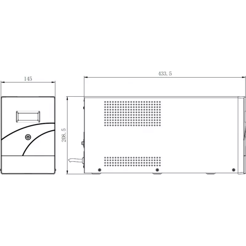 Hikvision DS-UPS3000-R(O-STD)/EU 3000 VA 2400 W tiešsaistes dubultās pārveidošanas rackmount UPS (2U)