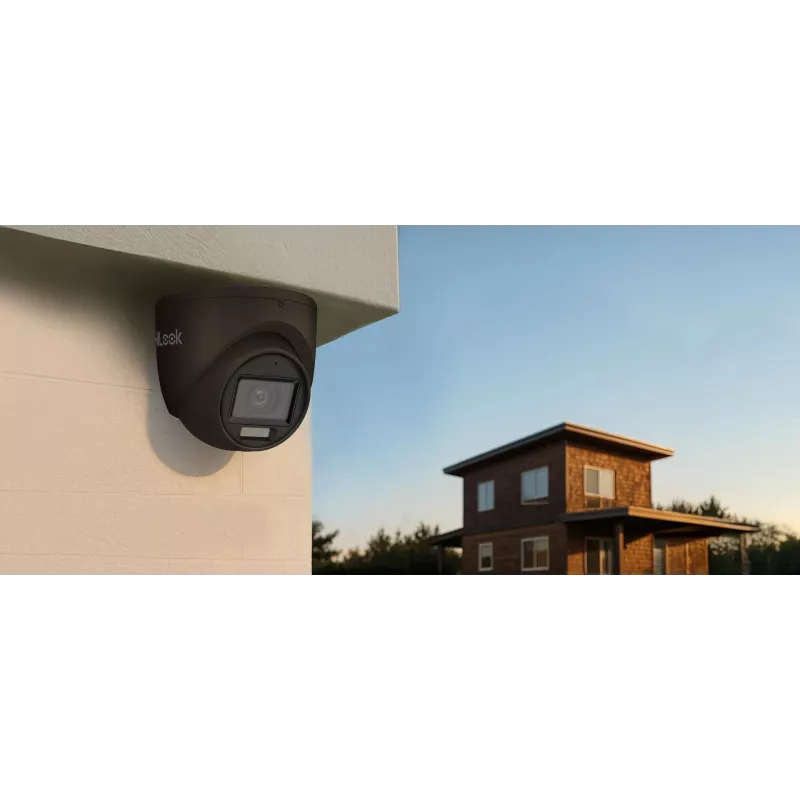 Hikvision Hilook TVI-T8M-20DL 8MP 4-in-1 kupola kamera, melna, 2.8mm