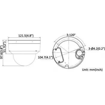 Hikvision iDS-2CD7D87G0-XS 8MP āra tīkla kupola kamera ar 2.8-12mm motorizētu varifokālo objektīvu, 4K, 140dB WDR, IP67, IK10, DarkFighter, viedā noteikšana, PoE